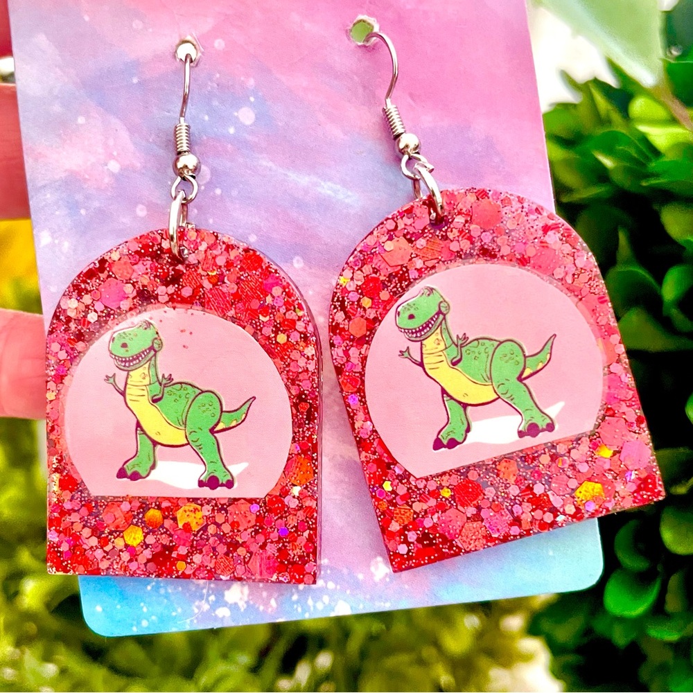 Rex From Toy Story Inspired Earrings